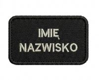 Emblemat imienny na rzep
